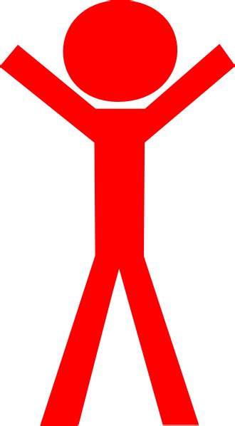Red Stick Man Clip Art At Vector Clip Art Online Royalty