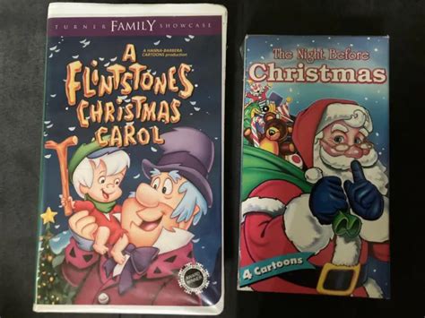 Vintage Christmas Vhs A Flintstones Christmas Carol The Night Before
