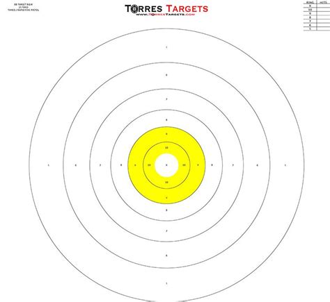 B8 Style Bullseye Target Yellow From