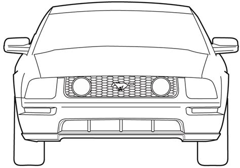 Mustang Outline Drawing At Explore Collection Of