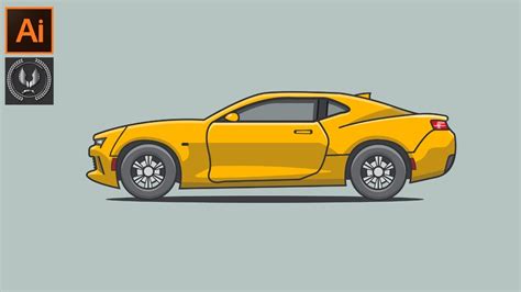Adobe Illustrator Cc Tutorial Flat Design A Car Illustration Youtube