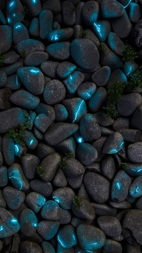 Neon Stone Pebbles Iphone Wallpapers