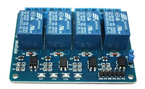 Buy 4 Channel Relay Module 5v With Optocoupler Status Leds For