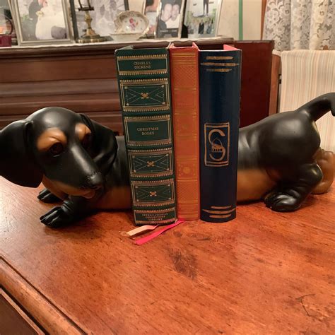 Dachshund Dog Bookends Vintage Set Of 2 Made By Universal Etsy