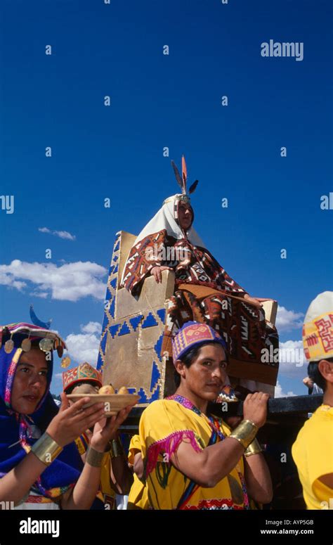 Peru South America Cuzco Wife Of Emperor Pachacuti Being Carried In Her