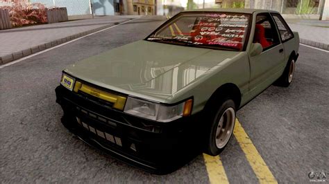 Toyota corolla levin ae86 (sprinter trueno) hachiroku is the fifth generation of corolla and the fourth version of levin modification. Toyota AE86 Levin Coupe Vision TopTeen para GTA San Andreas