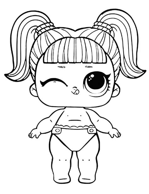 Lol Doll Coloring Pages Coloringrocks