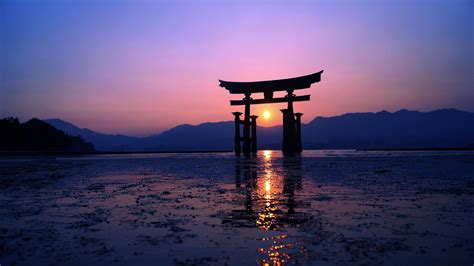 Japanese Sunset Hd Wallpapers Top Free Japanese Sunset Hd Backgrounds