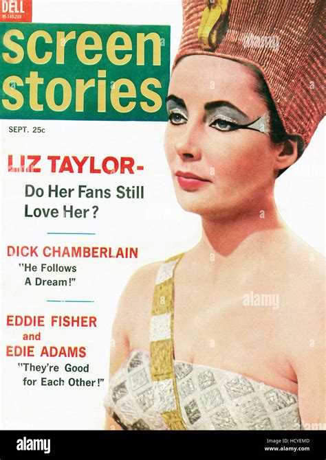 Elizabeth Taylor In Cleopatra Screen Stories Magazine Cover