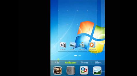 Windows 7 Go Launcher Ex Theme For Android Youtube