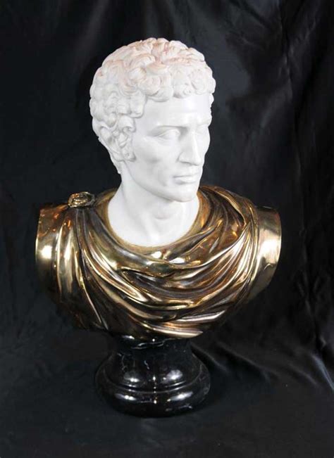 Marble Bust Roman Emperor Julius Caesar