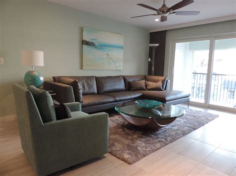 Coastal Condo 2015 Renovation Contemporary Living Room Miami By