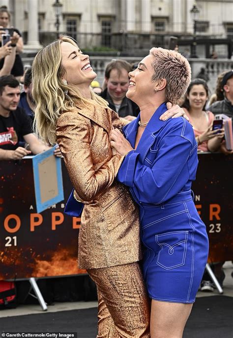 Florence Pugh Helps Emily Blunt After A Wardrobe Malfunction At