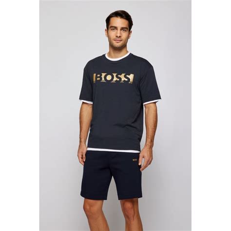 Boss Athleisure Tee 1 Mens Stripe Logo T Shirt Mens From Cho Fashion
