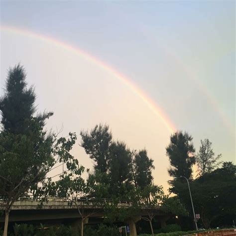 Rare Double Rainbow Spotted Again In Singapore Singapore News Asiaone