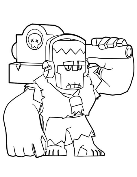 Brawl Stars Coloring Pages Janet Coloring Pages