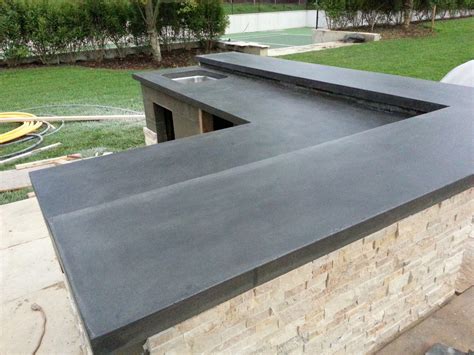 Outdoor Concrete Counter Top Black Stainz