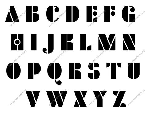 Alphabet Letter Stencils Uppercase And Lowercase 14 12 Inch Size