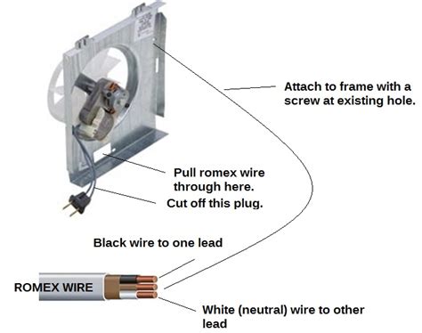 2 Wire Exhaust Fan Wiring Diagram Explained Moo Wiring