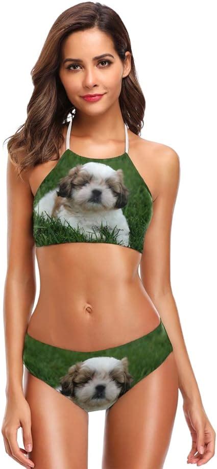 Dxg Shih Tzu Hund Welpe Damen Cute Bikini Sets Strand Bademode