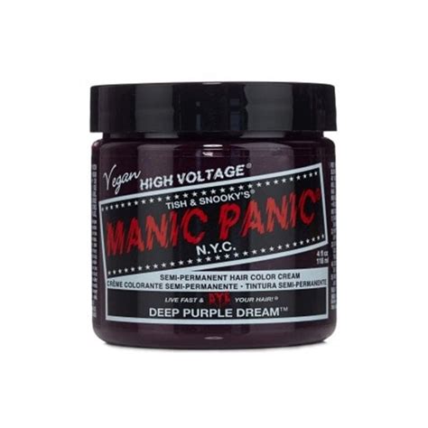 Check spelling or type a new query. Manic Panic Semi Permanent Hair Dye - Deep Purple Dream