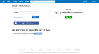 Sign Up Or Log In To Play Roblox