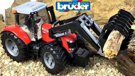 Unboxing Bruder Massey Ferguson 7627 Tractor With Front Loader Youtube