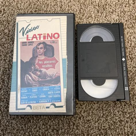 LOS PLACERES OCULTOS Betamax Beta NOT VHS Spanish Spain Movie 1977