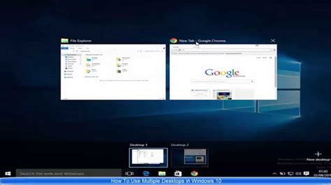 How To Use Multiple Desktops In Windows 10 Youtube