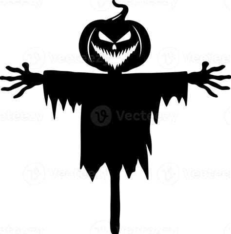Halloween Scarecrow Silhouette 12520787 Png