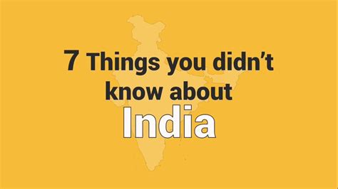 Interesting Facts Of India