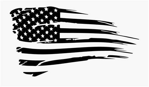 Clipart Black And White Clip Art American Flag Decal