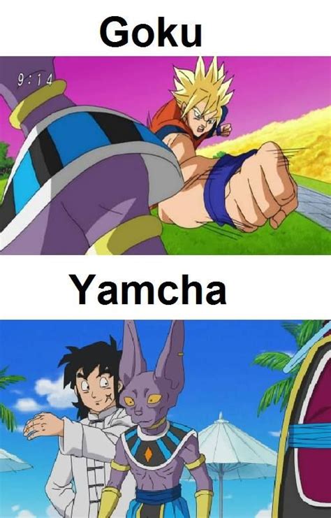 Maybe you would like to learn more about one of these? Deus Yamcha | Dragon ball artwork, Funny gaming memes, Dbz memes