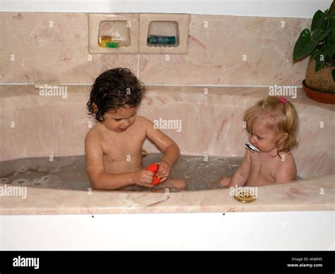 Bathtime Siblings Hi Res Stock Photography And Images Alamy
