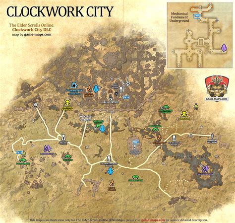 Clockwork City Map The Elder Scrolls Online ESO