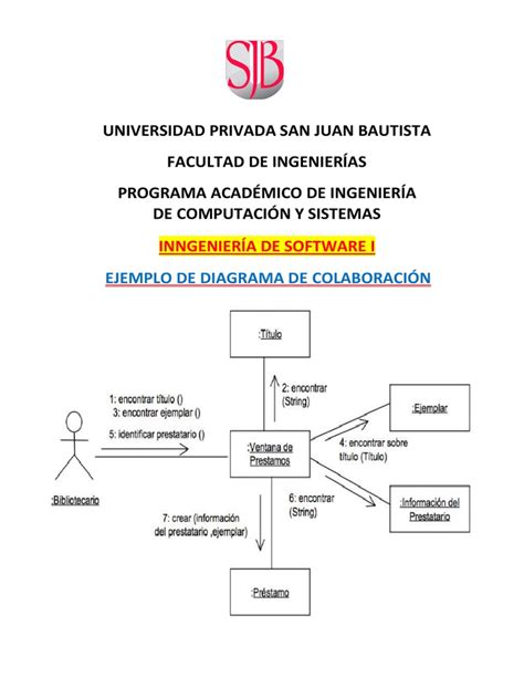 Ejemplo De Diagrama De ColaboraciÓn Pdf
