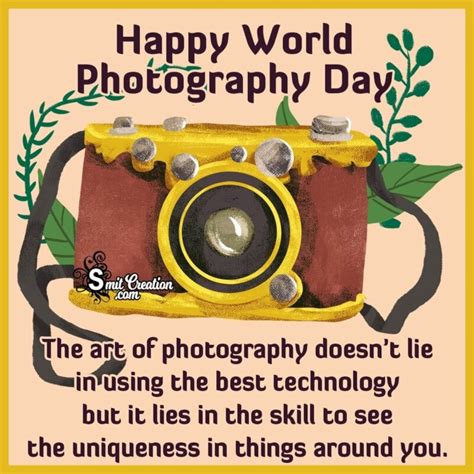 World Photography Day Messages Quotes Slogans Images