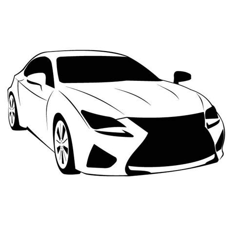 Lexus Rc F Lexus Car Vector Car Drawings