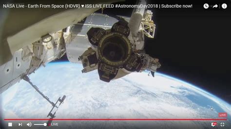 Earth From Space On Nasa Live Feed Iss Footage Astronomy