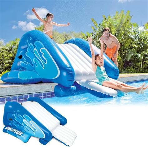 This Inflatable Kool Splash Water Slide By Intex Is A Great Addition To Your Backyard Pool
