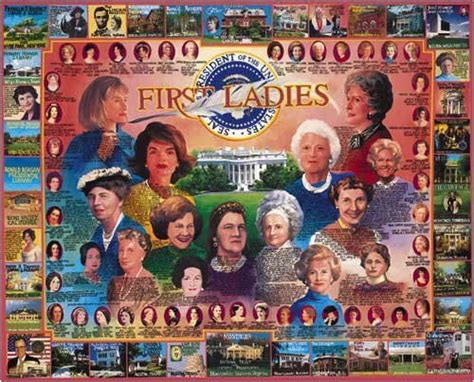 Picture copyright © corbis 2000. White Mountain Puzzles First Ladies 1000 Piece Jigsaw ...