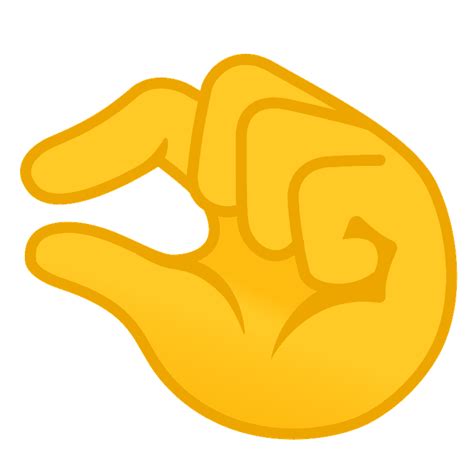 Pinching Hand Emoji Clipart Free Download Transparent Png Creazilla