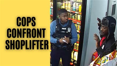 Cops Confront Shoplifter Gasstationencounters Youtube