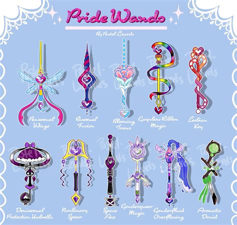 pride wands sticker sheet etsy fantasy character design character design inspiration