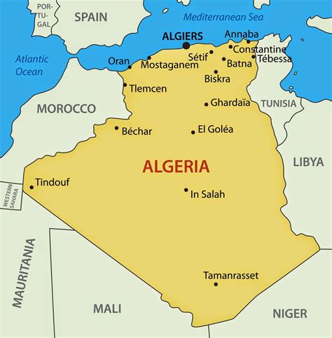 Algeria On Map Of Africa World Map The Best Porn Website