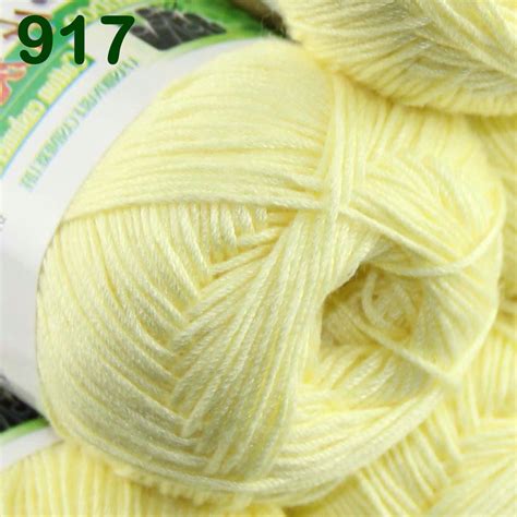 Sale New 1 Skein X 50g Super Soft Natural Smooth Bamboo Cotton Knitting