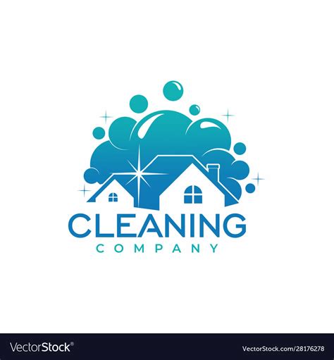 Cleaning Company Logo Design Royalty Free Vector Image