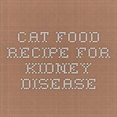 In summary, decades of research tell us that the best food for cats with ckd is. Homemade Cat Food Recipe for Cats with Kidney Disease ...