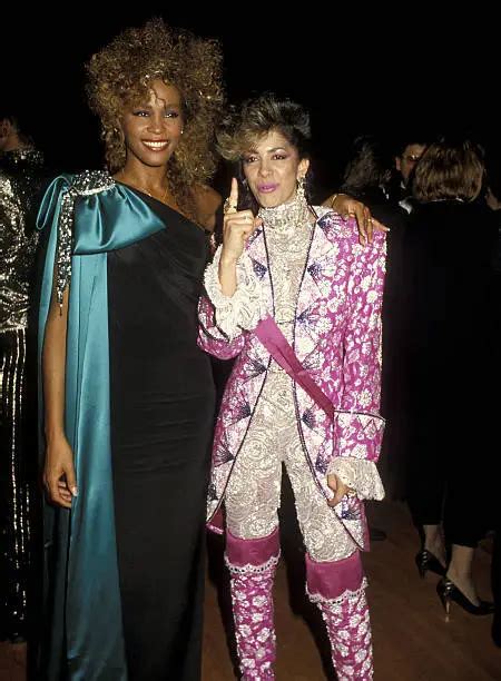 Whitney Houston And Sheila E Attend The 13th Annual Amas 1986 Old Photo