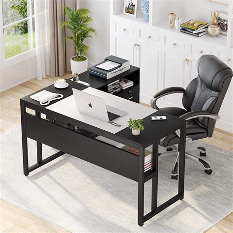Tribesigns L Shaped Computer Desk 55 Inches Executive Office Desk With